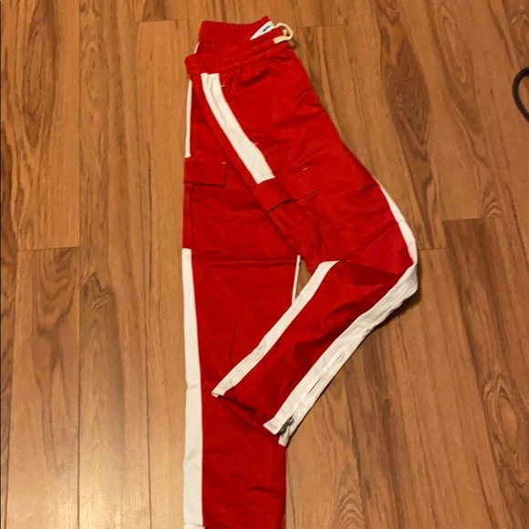 Red Sweat Pants - Picture 1 of 3